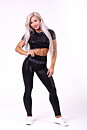 Glossy Crop Top, black