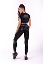 Glossy Crop Top, black