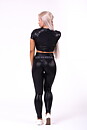 Glossy Crop Top, black