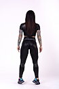 Glossy Crop Top, black