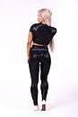 Glossy Crop Top, black