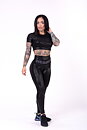 Glossy Crop Top, black