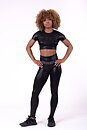 Glossy Crop Top, black