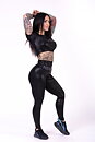 Glossy Crop Top, black