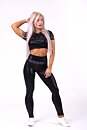 Glossy Crop Top, black