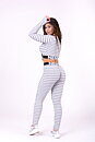 Boho 3D Pattern Crop Top, light grey