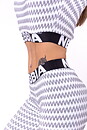 Boho 3D Pattern Crop Top, light grey