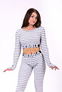 Boho 3D Pattern Crop Top, light grey