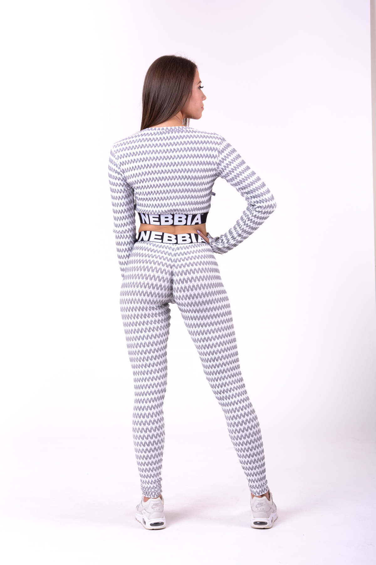 Boho 3D Pattern Crop Top, light grey - 35