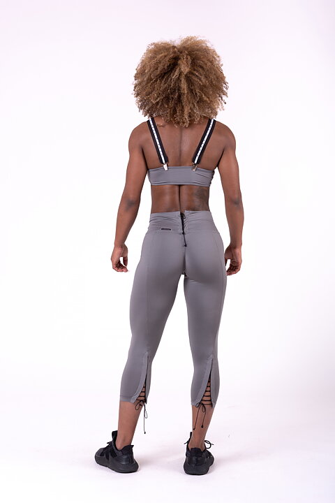 Lace-Up 7/8 Tights, metal