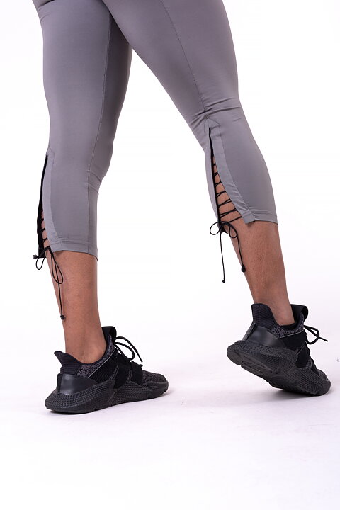 Lace-Up 7/8 Tights, metal