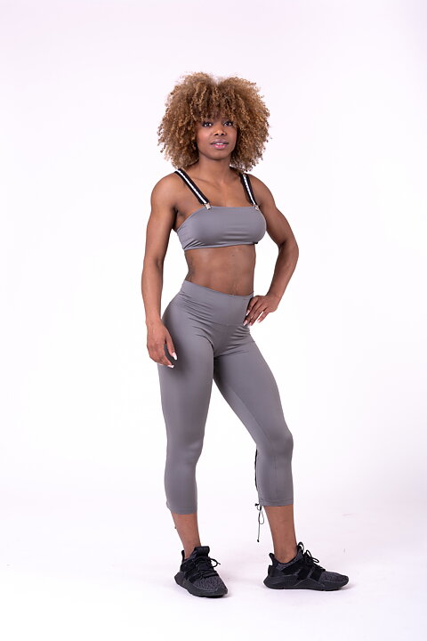 Lace-Up 7/8 Tights, metal