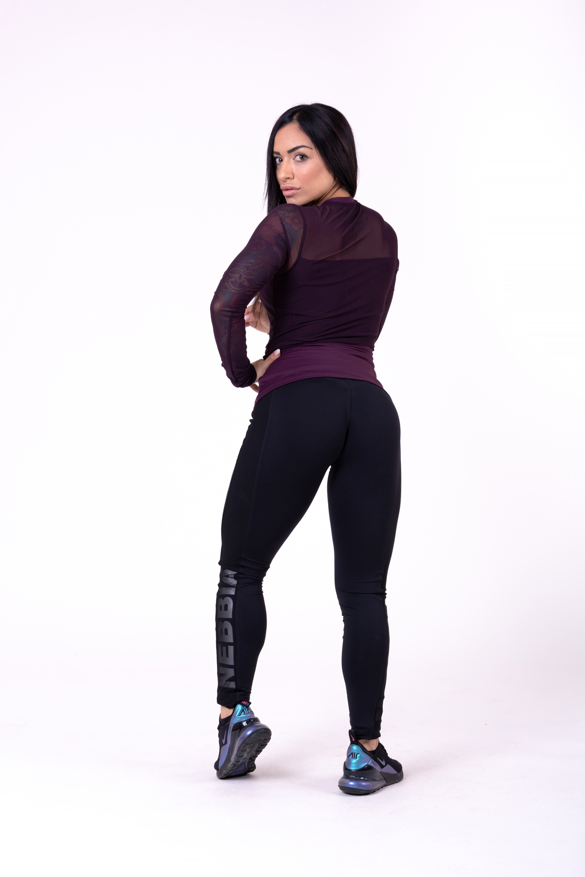 Flash Mesh Longsleeve, burgundy - 7