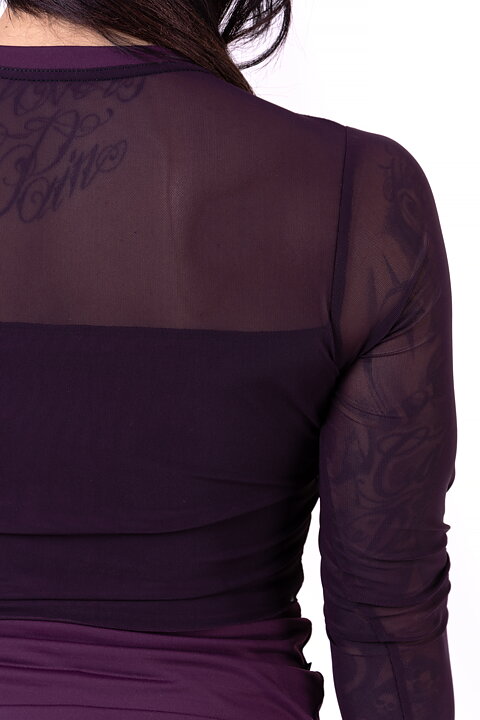 Flash Mesh Longsleeve, burgundy