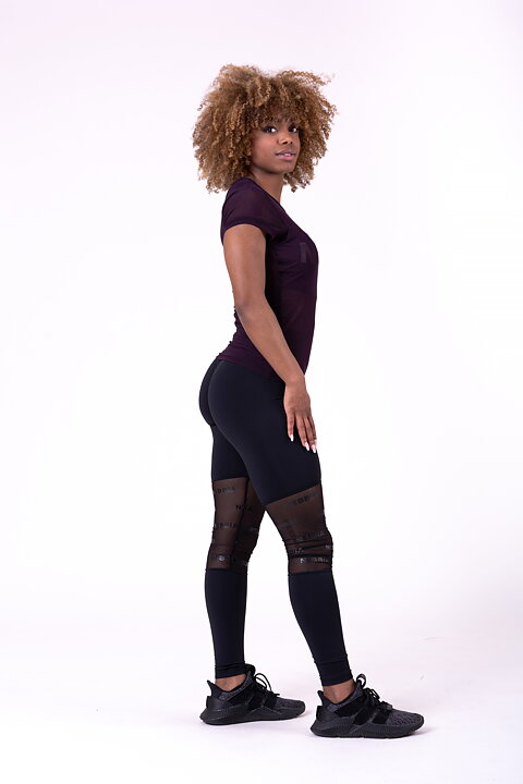 Flash Mesh T-Shirt, burgundy