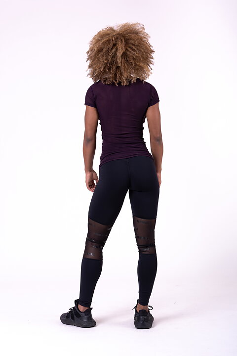 Flash Mesh T-Shirt, burgundy