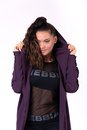 Rebel Tail Coat Jacket, burgundy