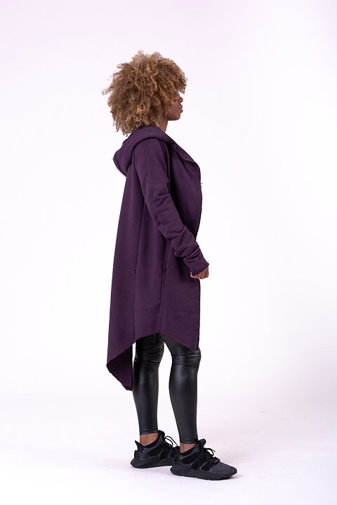 Rebel Tail Coat Jacket, burgundy