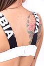 Lace-Up Sport Bra, white