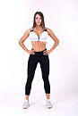Lace-Up Sport Bra, white