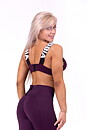 Lace-Up Sport Bra, burgundy