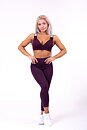 Lace-Up Sport Bra, burgundy