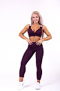 Lace-Up Sport Bra, burgundy