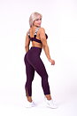 Lace-Up Sport Bra, burgundy