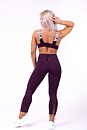 Lace-Up Sport Bra, burgundy