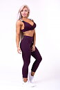 Lace-Up Sport Bra, burgundy