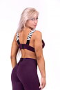 Lace-Up Sport Bra, burgundy