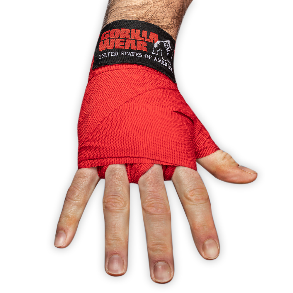 Boxing Hand Wraps, red - 2,5 m - 3