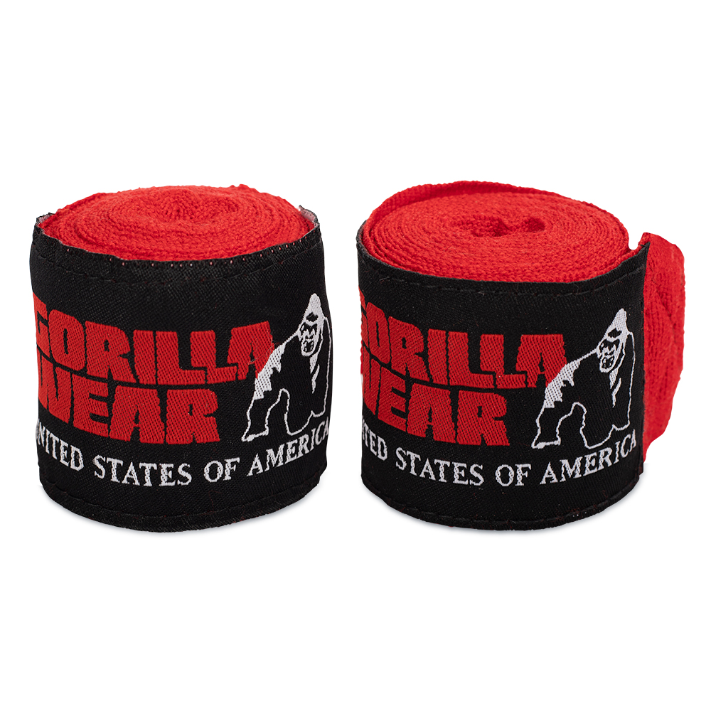 Boxing Hand Wraps, red - 3 m - 4