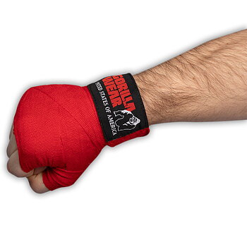 Boxing Hand Wraps, red - 4 m