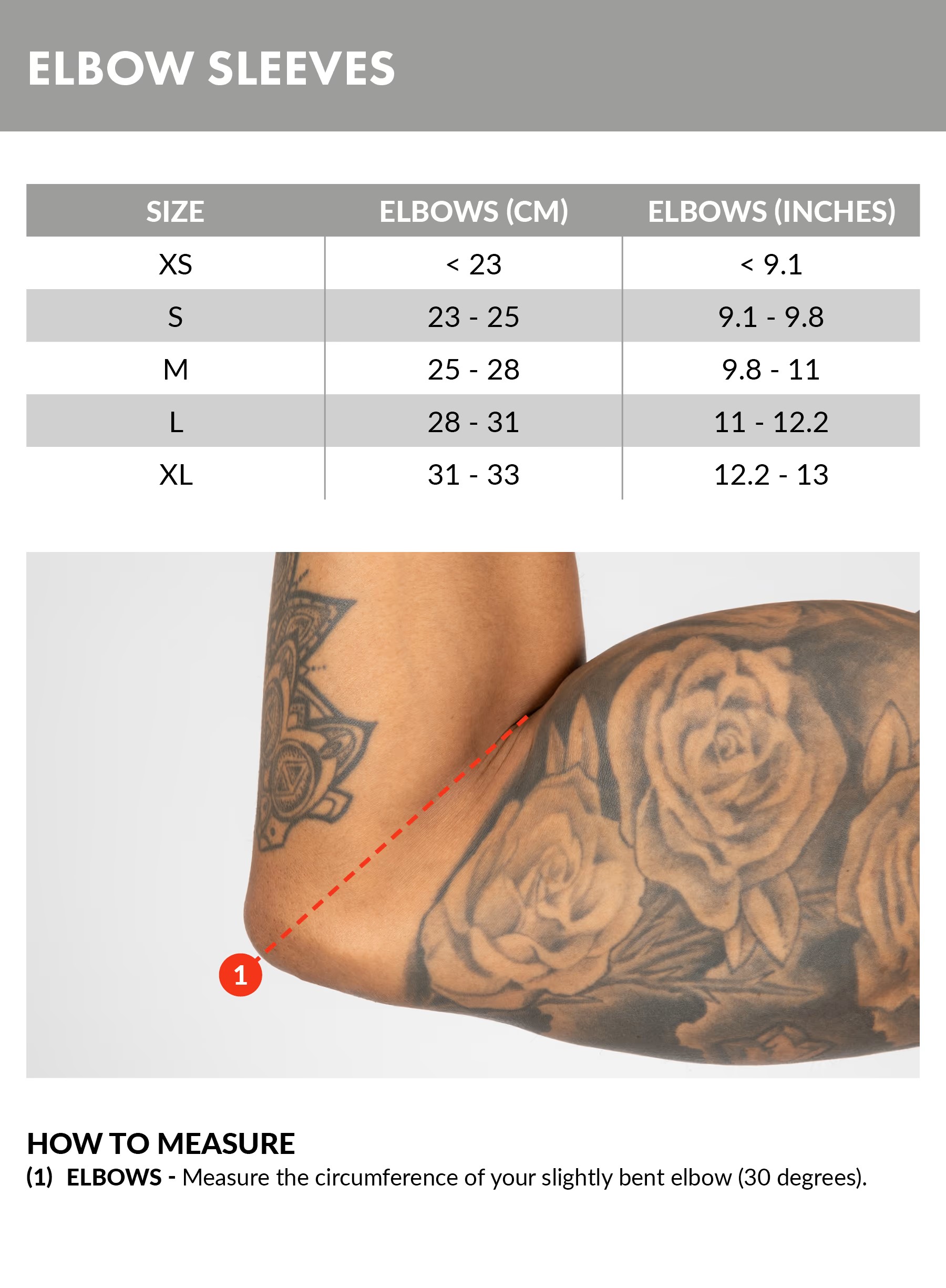 3 MM Elbow Sleeves, black - 3