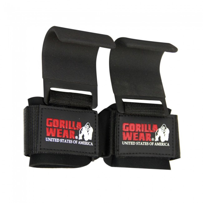 Weight Lifting Hooks, black - 3