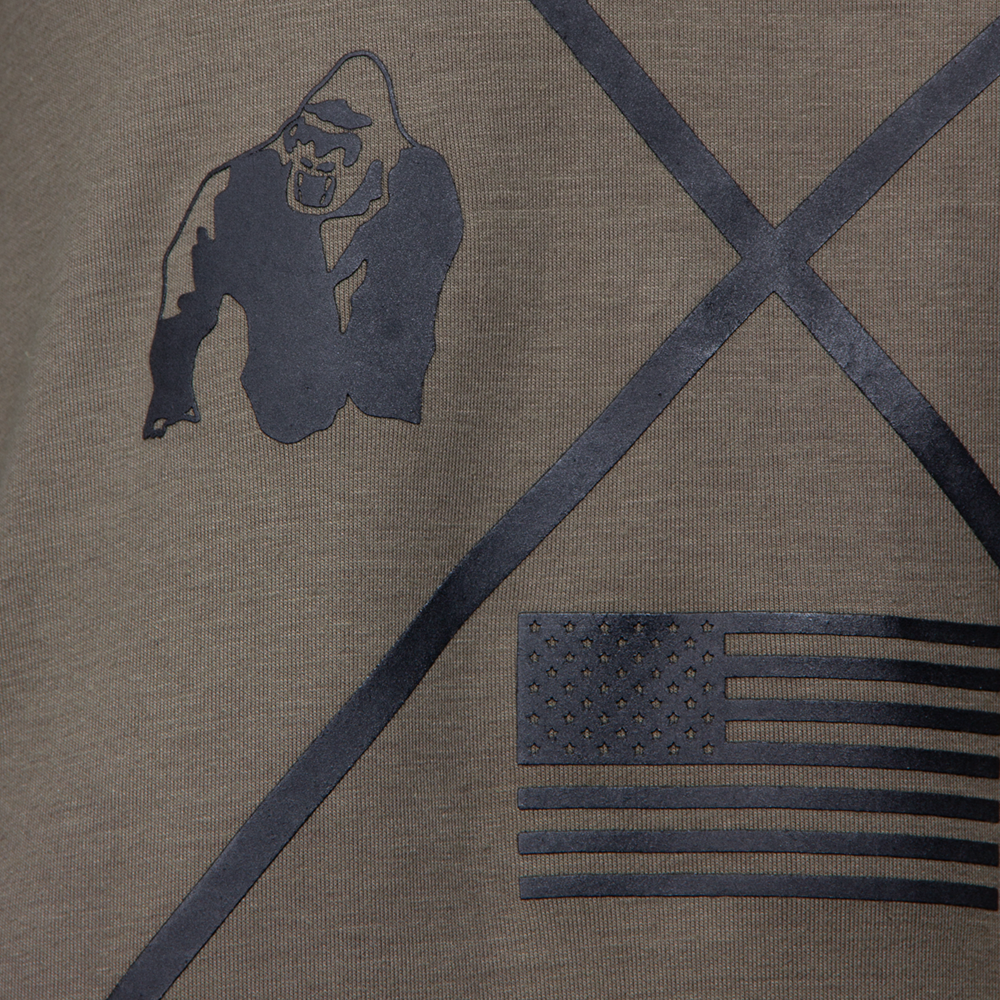 Sheldon Work Out Top, army green - 3