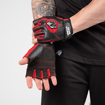 Mitchell Training Gloves, black/red