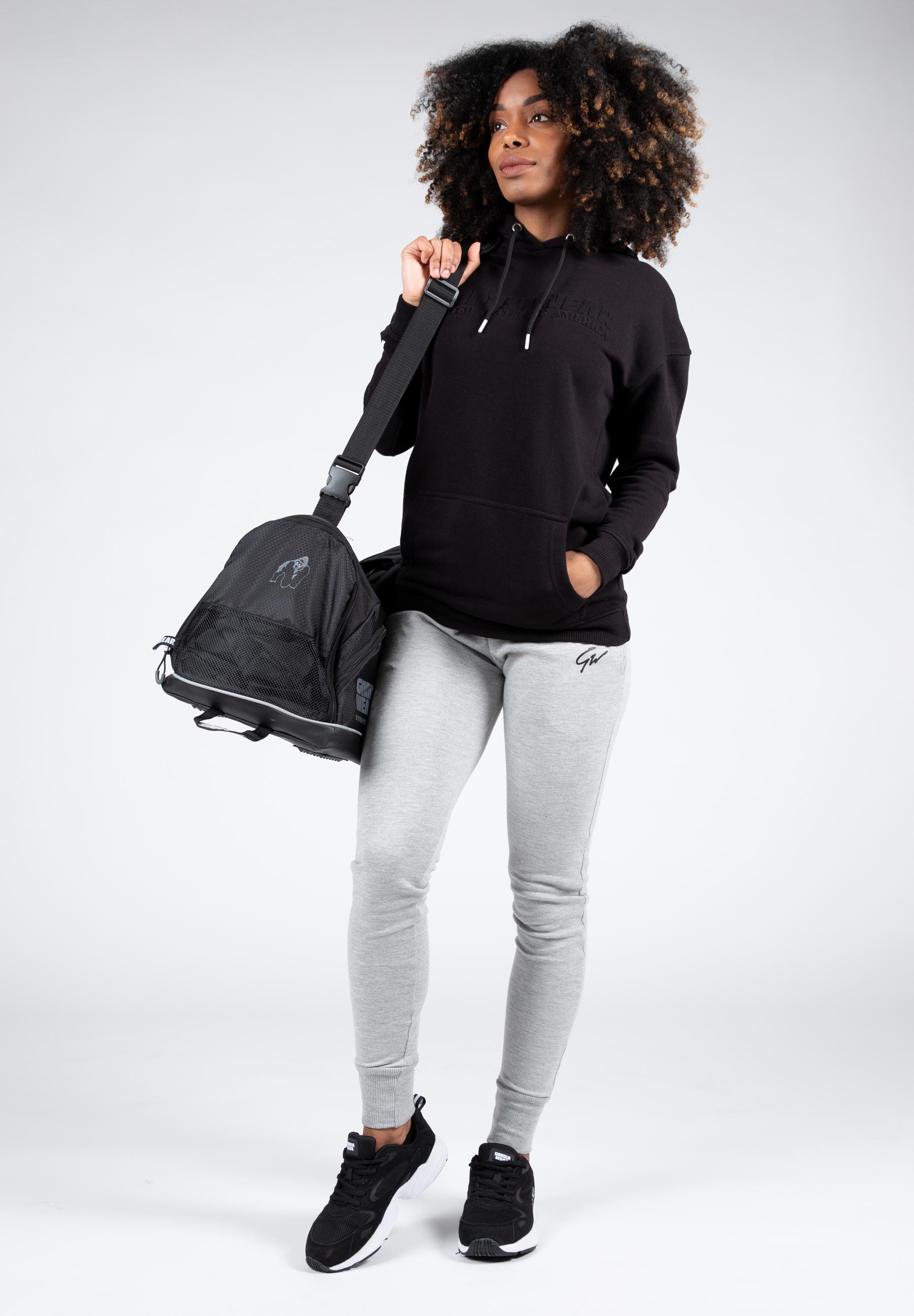 Crowley Oversized Women's Hoodie, black - 12