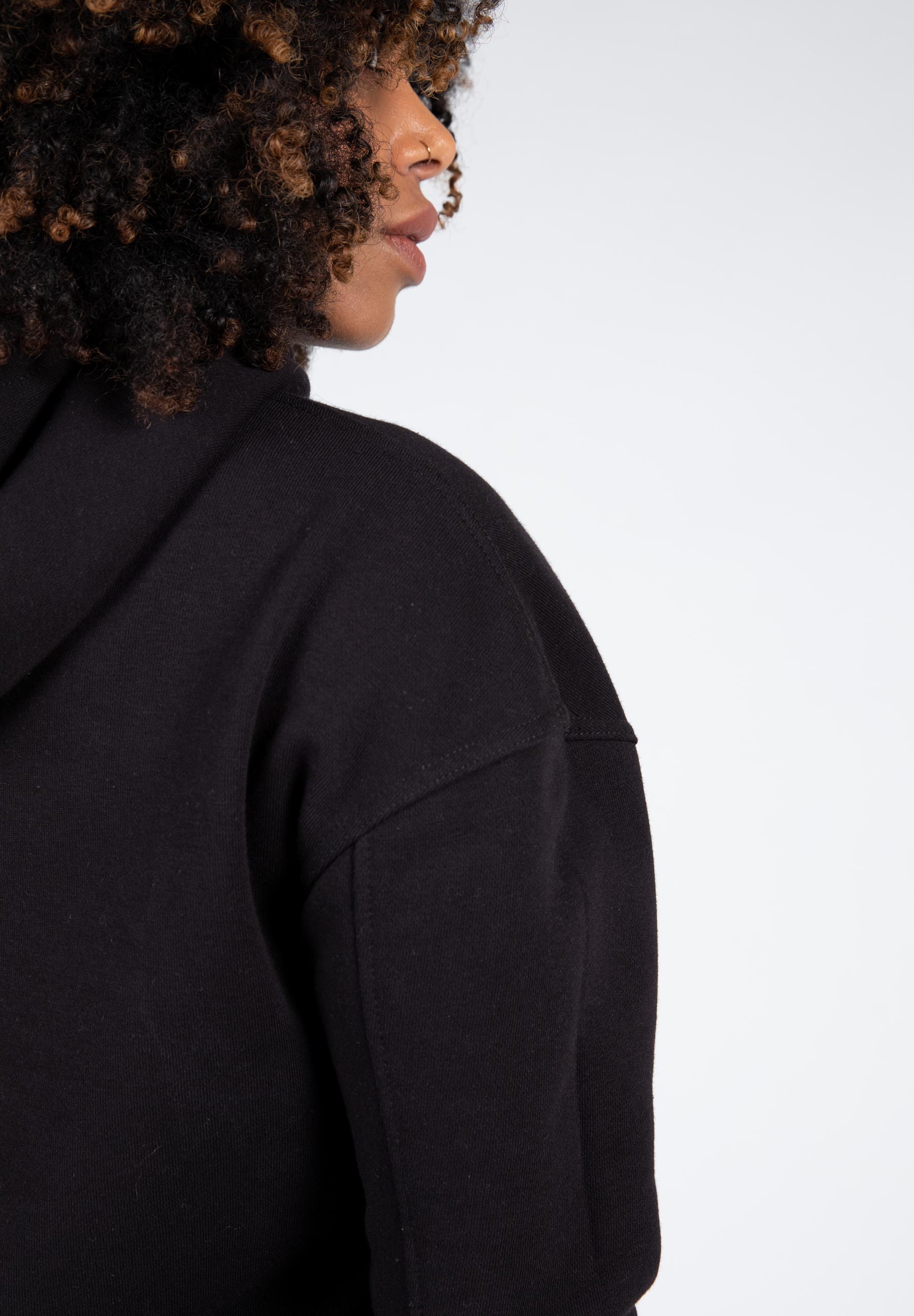 Crowley Oversized Women's Hoodie, black - 10