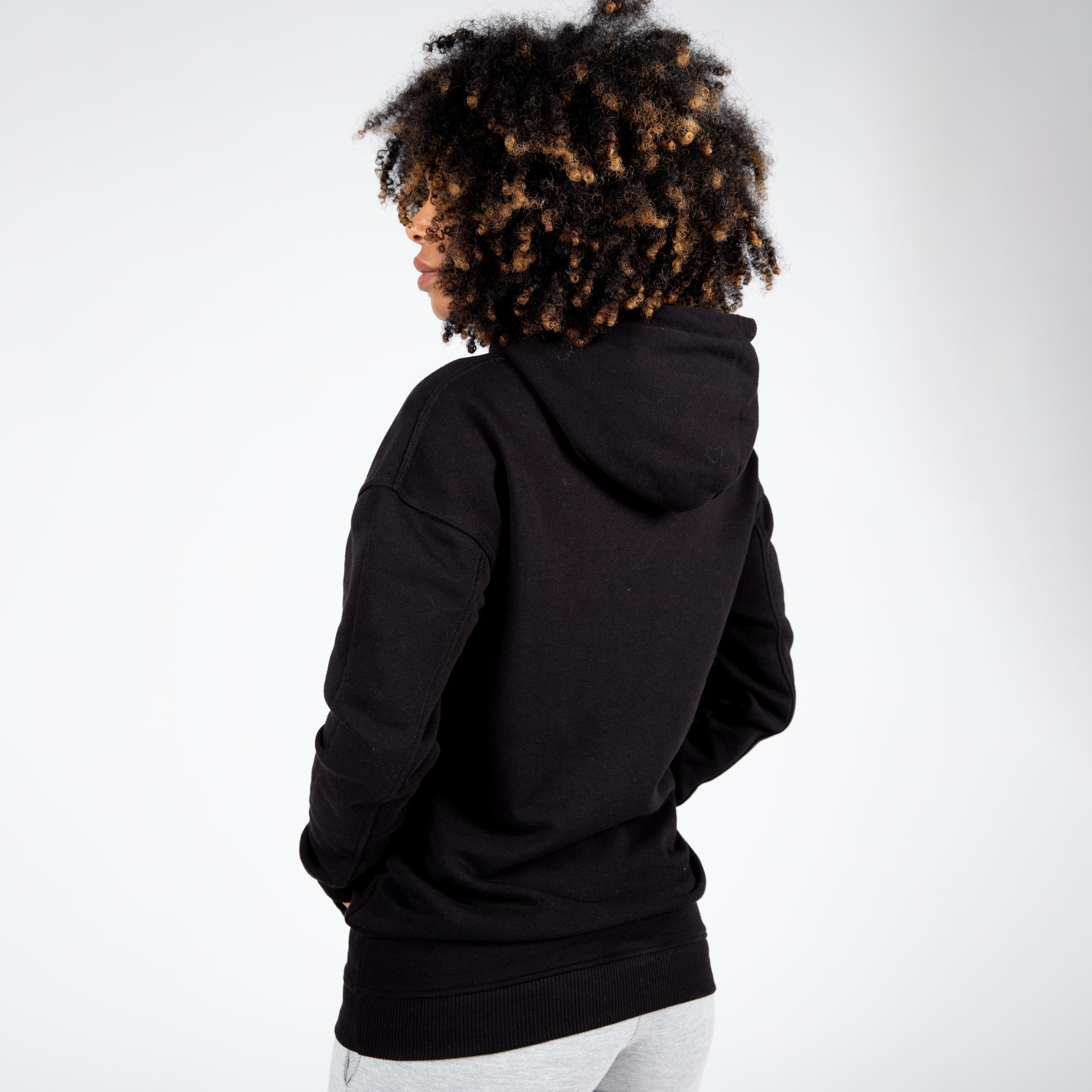 Crowley Oversized Women's Hoodie, black - 2