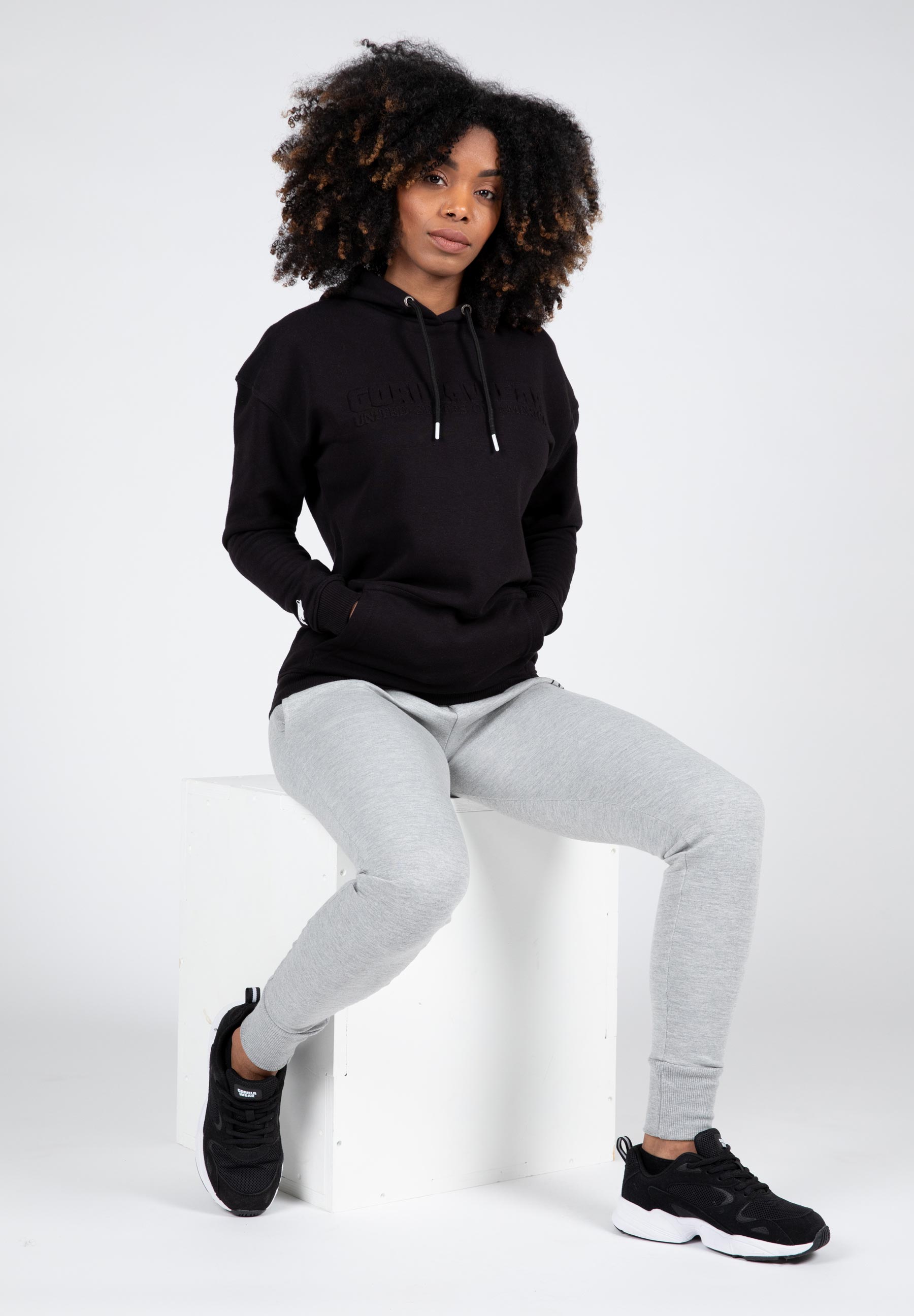 Crowley Oversized Women's Hoodie, black - 9