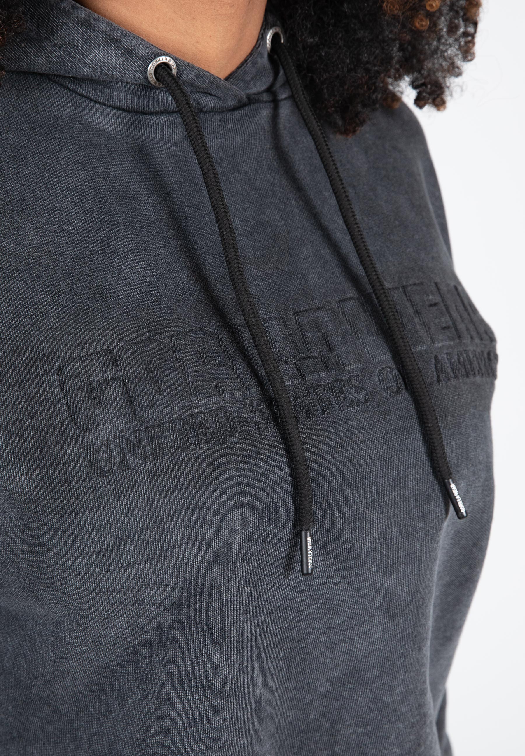 Crowley Oversized Women's Hoodie, washed grey - 10