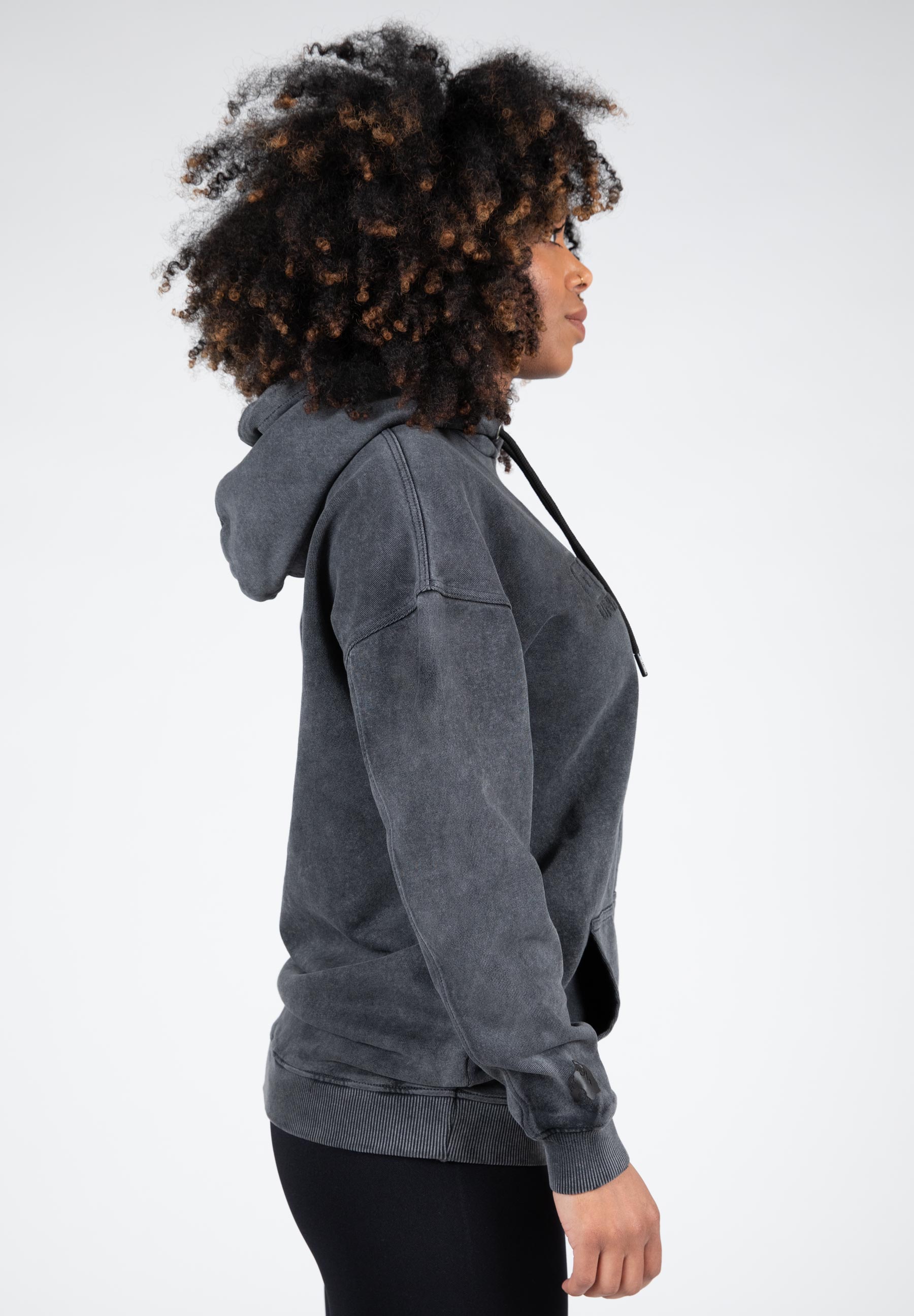 Crowley Oversized Women's Hoodie, washed grey - 7