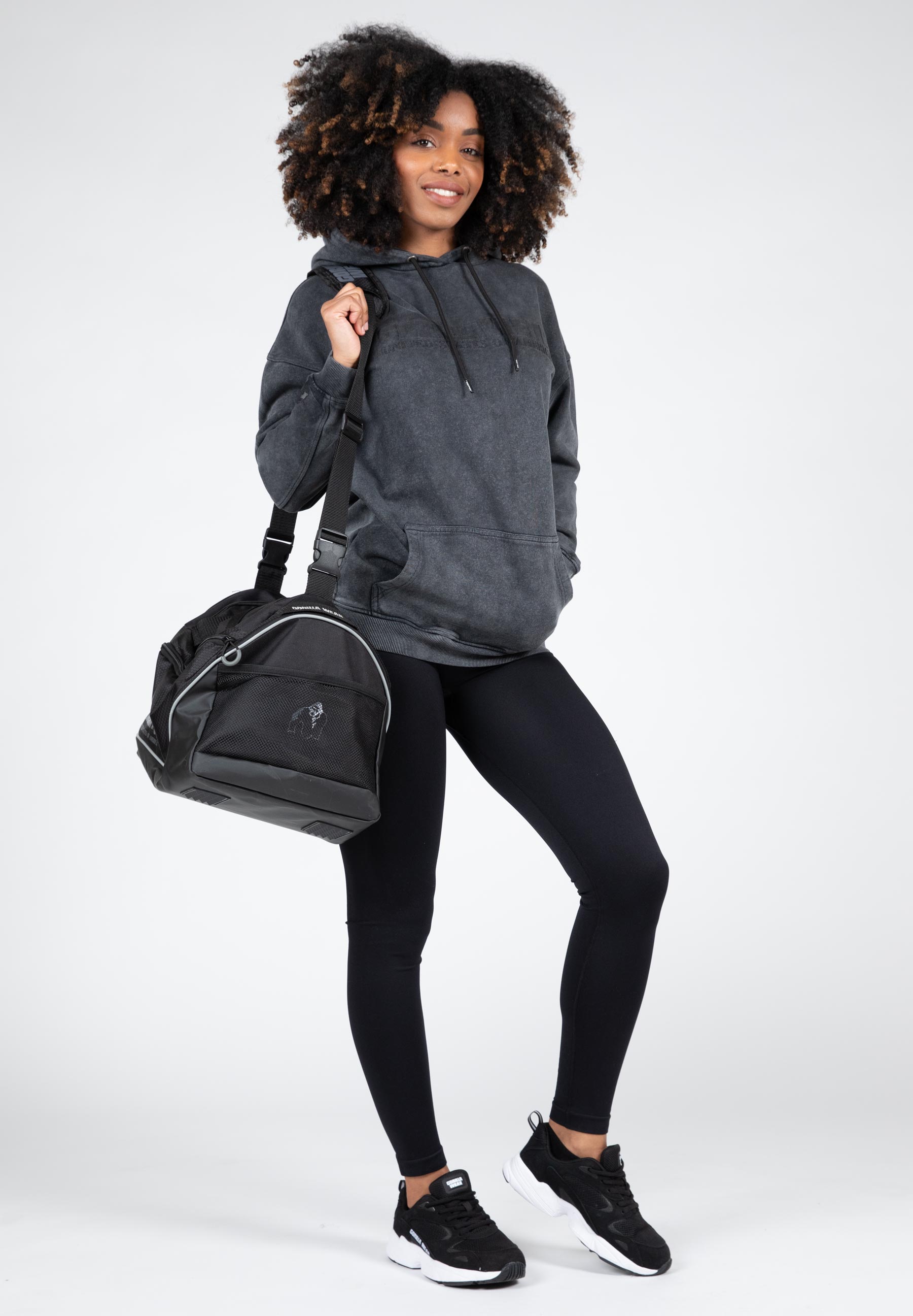 Crowley Oversized Women's Hoodie, washed grey - 4
