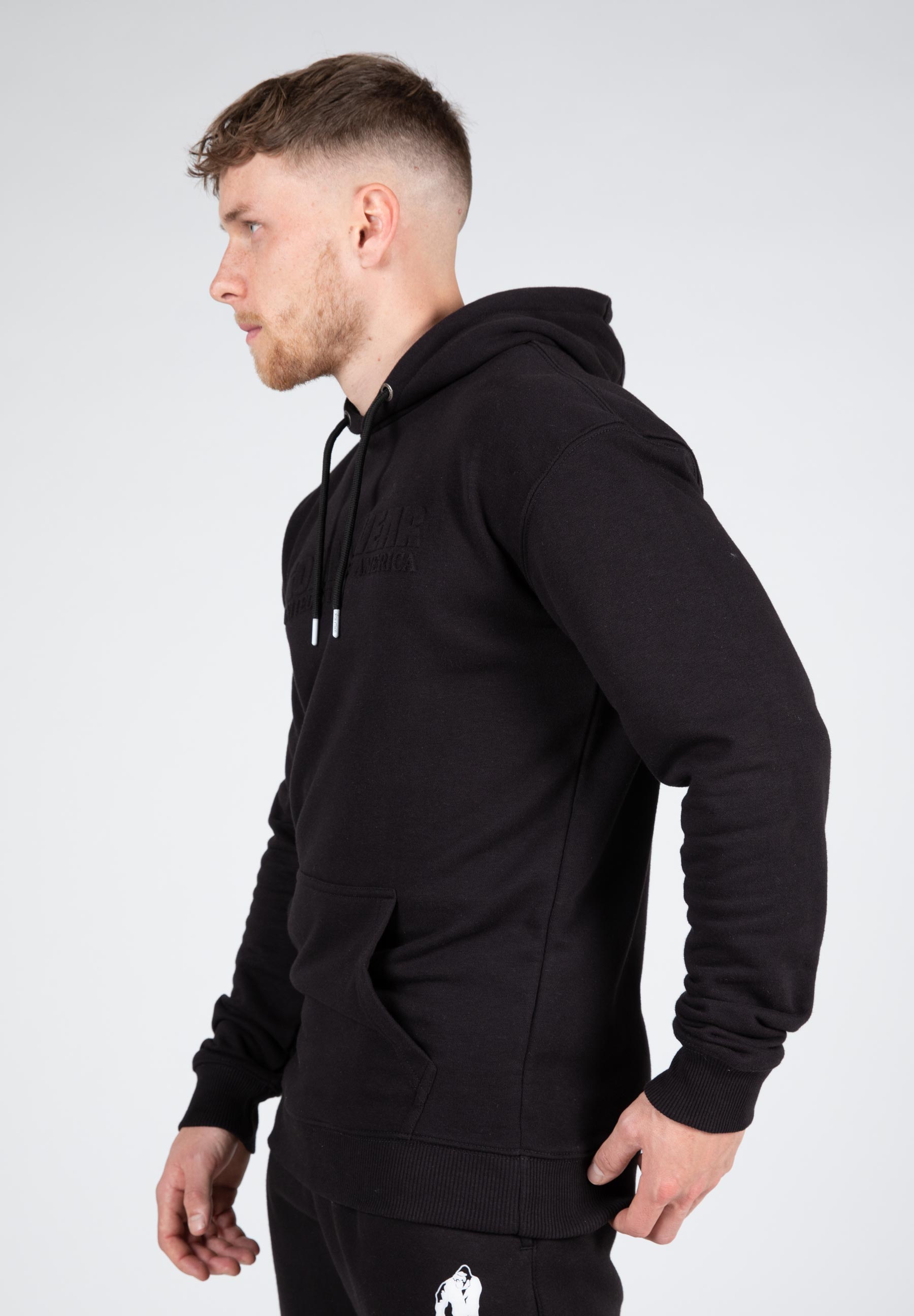 Crowley Oversized Men's Hoodie, black - 11