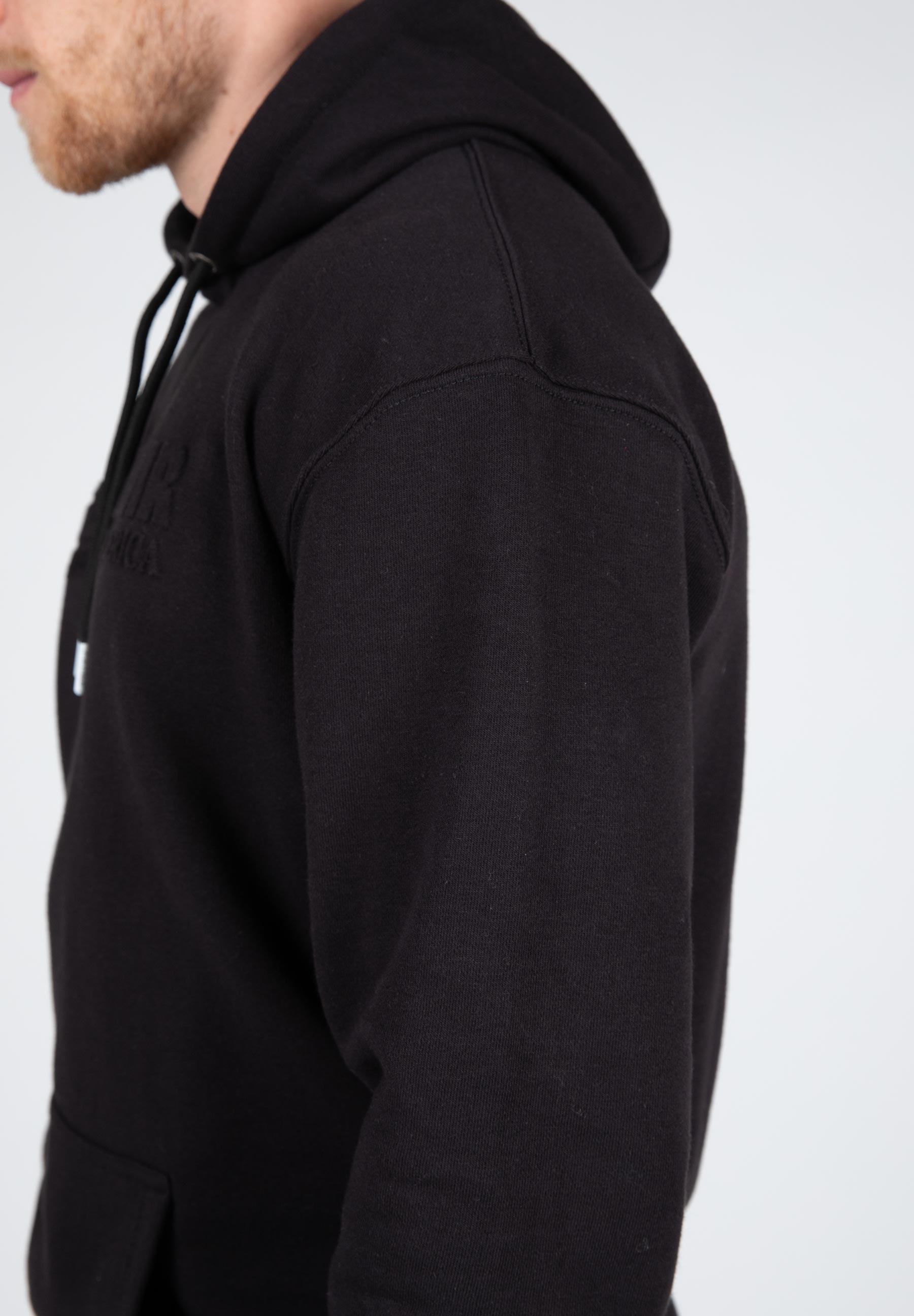 Crowley Oversized Men's Hoodie, black - 7