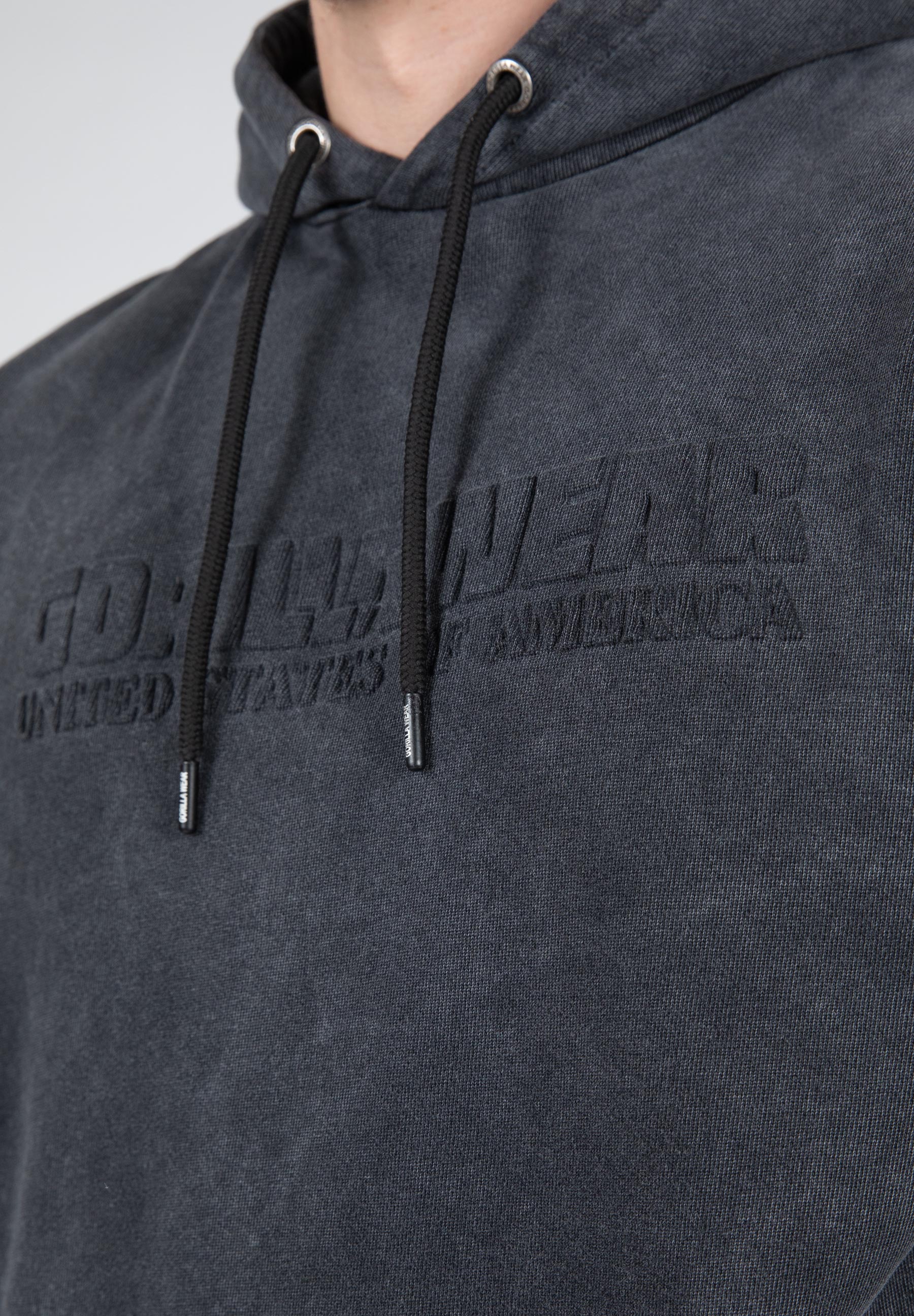 Crowley Oversized Men's Hoodie, washed grey - 9