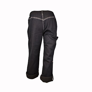 Resårjeans uppvikningsbara