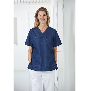 V-blus Dam, denim